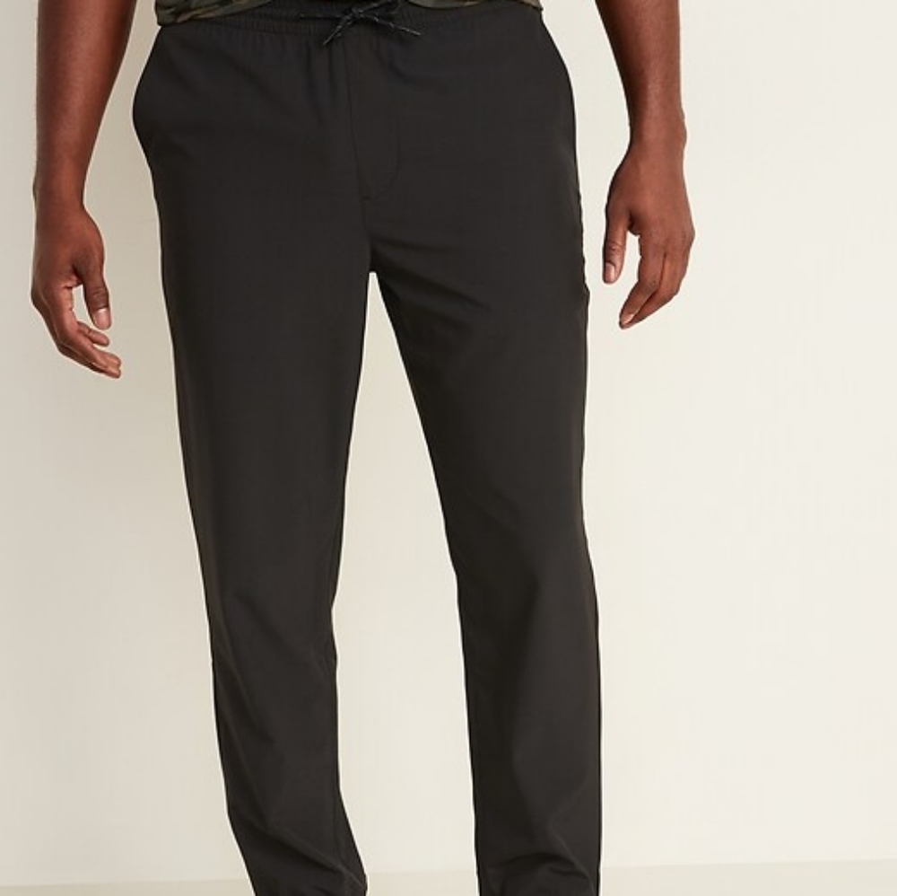 Old Navy Black StretchTech Go-Dry Performance Joggers Size Large